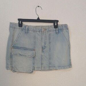 Zara Light Blue Denim Mini Skirt